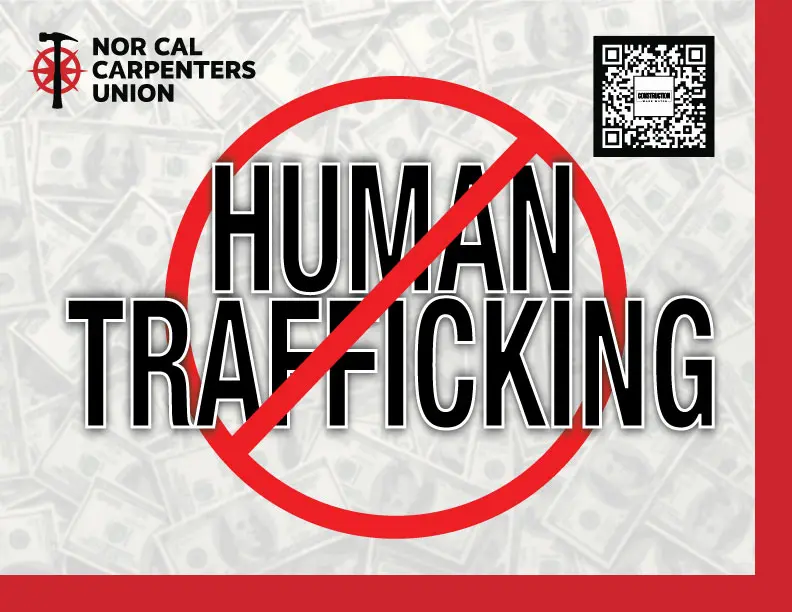 Northern California Sign Protests Human Trafficking