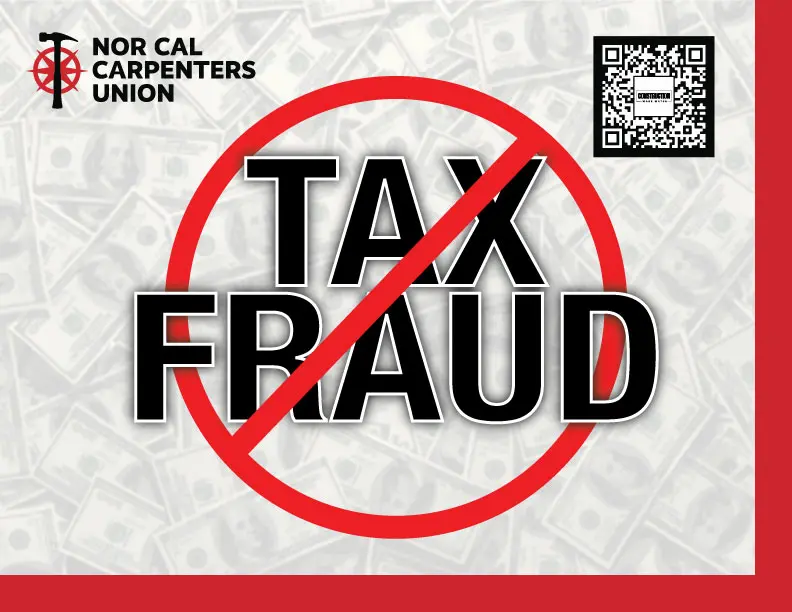 Northern California Sign Protests Tax Fraud