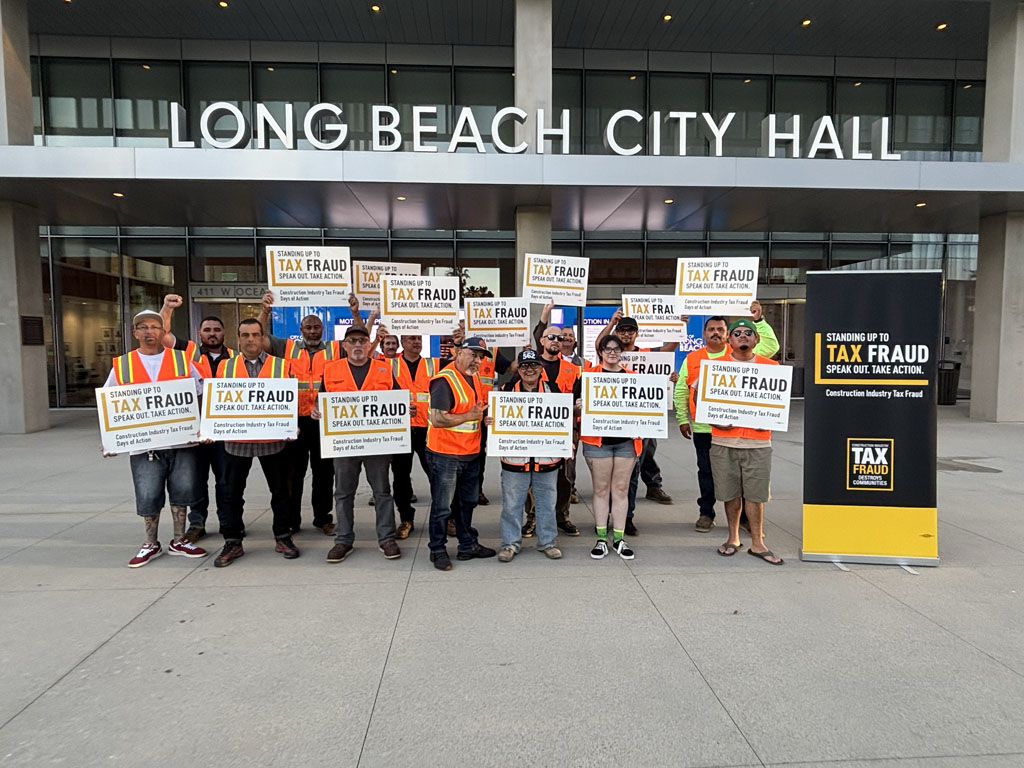 Local 562 members at the Long Beach City Council