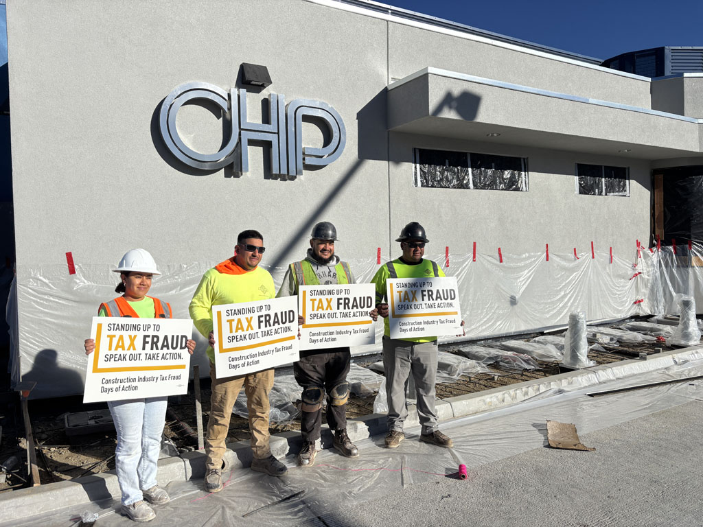 Local 909 members speak out in Hesperia, CA