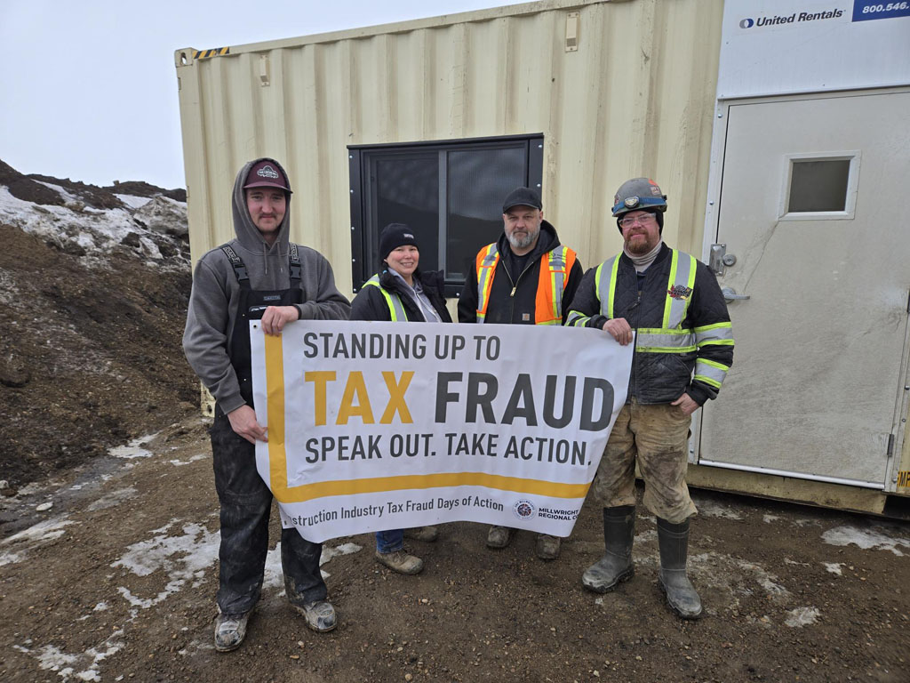 Standing up at the Inland steel recycling plant project in Lloydminster, Alberta